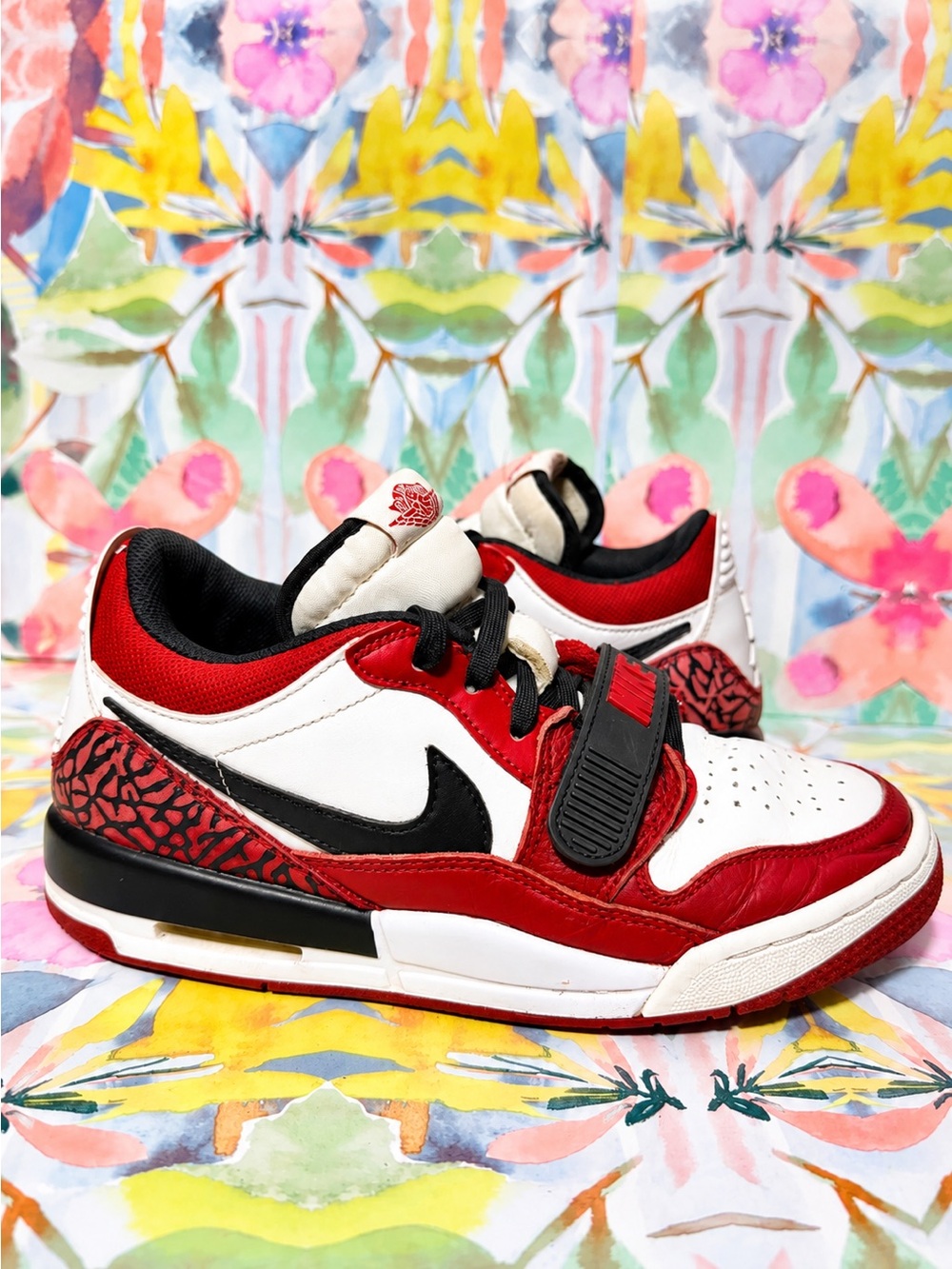 Air Jordan Legacy 312 Low Chicago Red Sneakers Youth 7Y Women’s 8.5 ❤️🖤👟